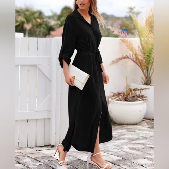 H&M Dresses Hm Satin Wrap Dress Poshmark